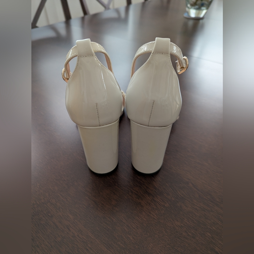 kate spade Women's Ivory Floral Ankle-Strap Heels - Picture 4 of 6